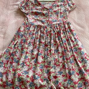 Polo by Ralph Lauren Floral Kids Dress - Red and Green